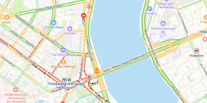 ДТП парализовало троллейбусное движение по мосту Александра Невского